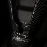 Corvette C8 Rear Wireless Charging Waterfall Overlay - Real Molded Carbon Fiber