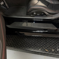Corvette C8 Door Sill Plates- Real Molded Carbon Fiber