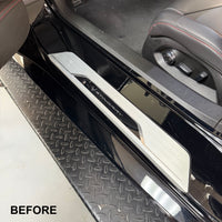 Corvette C8 Door Sill Plates- Real Molded Carbon Fiber
