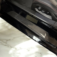 Corvette C8 Door Sill Plates- Real Molded Carbon Fiber