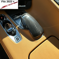C8 Shift Knob Head Cover - Real Molded Carbon Fiber
