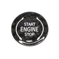 Corvette C8 Start Stop Cover - Real Molded Carbon Fiber