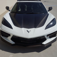 Corvette C8 - Double Sided Full Carbon Fiber Hood - Fits Stingray / Z06 / E-Ray