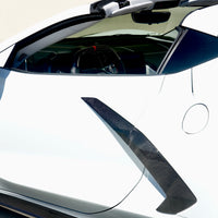 C8 Corvette Carbon Fiber Door Side Air Inlets Scoop - Overlay Type.