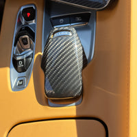 C8 Shift Knob Head Cover - Real Molded Carbon Fiber