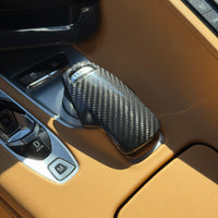 C8 Shift Knob Head Cover - Real Molded Carbon Fiber