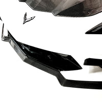 Corvette C8 Oversized Front Lip Spoiler - Real Molded Carbon Fiber