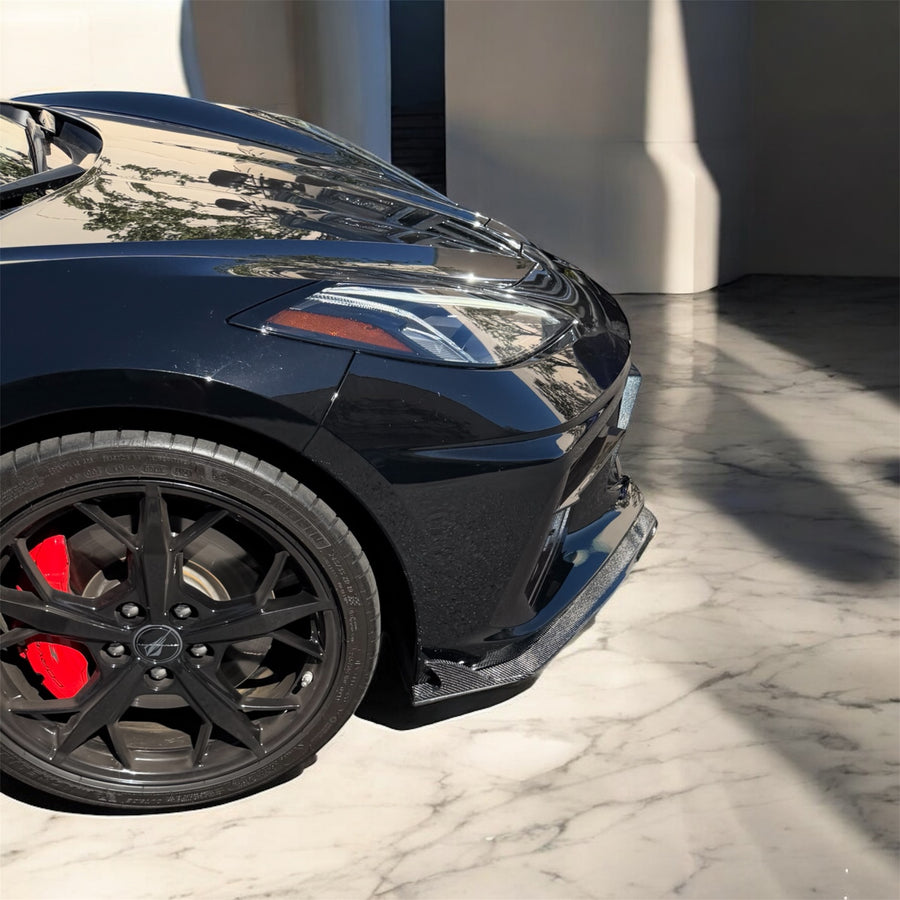 Corvette C8 Oversized Front Lip Spoiler / Splitter - Real Molded Carbon Fiber