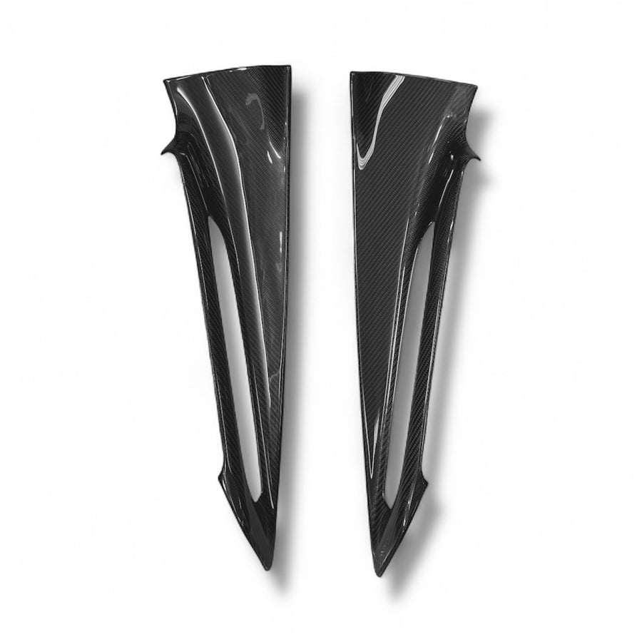 Corvette C8 Upper Door Trim Covers- Real Molded Carbon Fiber