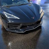 Corvette C8 Oversized Front Lip Spoiler / Splitter - Real Molded Carbon Fiber