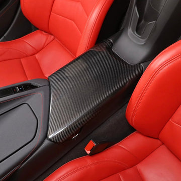 C8 Corvette Armrest Lid Cover- Real Molded Carbon Fiber