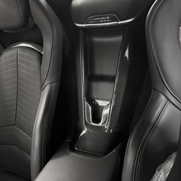 Corvette C8 Rear Wireless Charging Waterfall Overlay - Real Molded Carbon Fiber