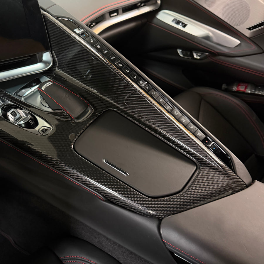 Corvette C8 Gear Shift Overlay- Real Molded Carbon Fiber