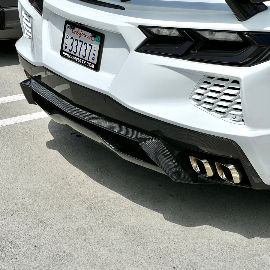Corvette C8 Full Carbon Fiber Rear Diffuser