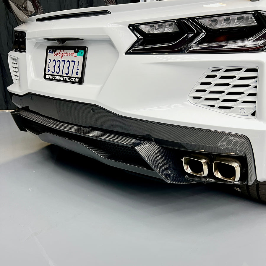 Corvette C8 Full Carbon Fiber Rear Diffuser