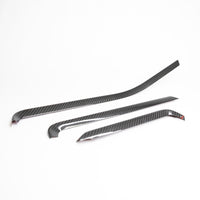 C8 Interior Overlays (3 Piece) - Real Molded Carbon Fiber