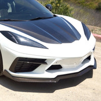 Corvette C8 Oversized Front Lip Spoiler / Splitter - Real Carbon Fiber