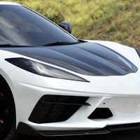 Corvette C8 - Double Sided Full Carbon Fiber Hood - Fits Z06