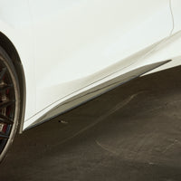 Corvette C8 Standard Size Side Skirt Overlays - Real Carbon Fiber