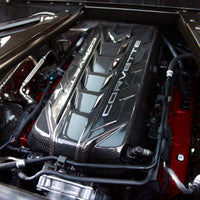 Corvette C8 Engine Cover - Real Molded Carbon Fiber