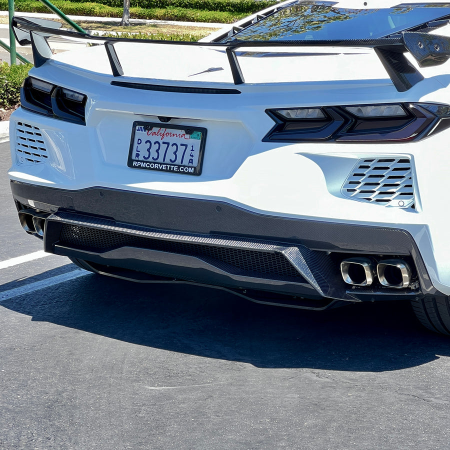Corvette C8 Full Carbon Fiber Rear Diffuser – RPMCORVETTE