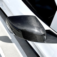 Corvette C8 Mirror Cap Overlays Real Carbon Fiber (1 Pair)