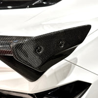 Corvette C8 Carbon Fiber Side Winglets for High-Rise Spoiler (1 Pair)
