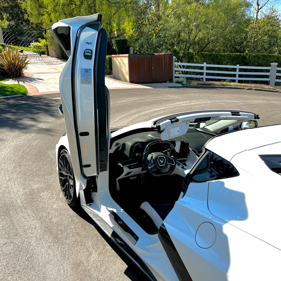 Chevrolet Corvette C8 from California featuring vertical lambo door co –  Vertical Doors, Inc.
