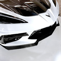 Corvette C8 Oversized Front Lip Spoiler / Splitter - Real Carbon Fiber