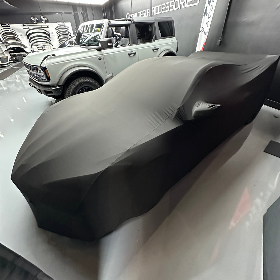 C8 Corvette Onyx Black Satin Stretch Indoor Cover
