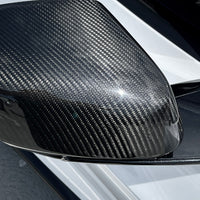 Corvette C8 Mirror Cap Overlays Real Carbon Fiber (1 Pair)