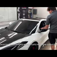 Corvette C8 Mirror Cap Overlays Real Carbon Fiber (1 Pair)